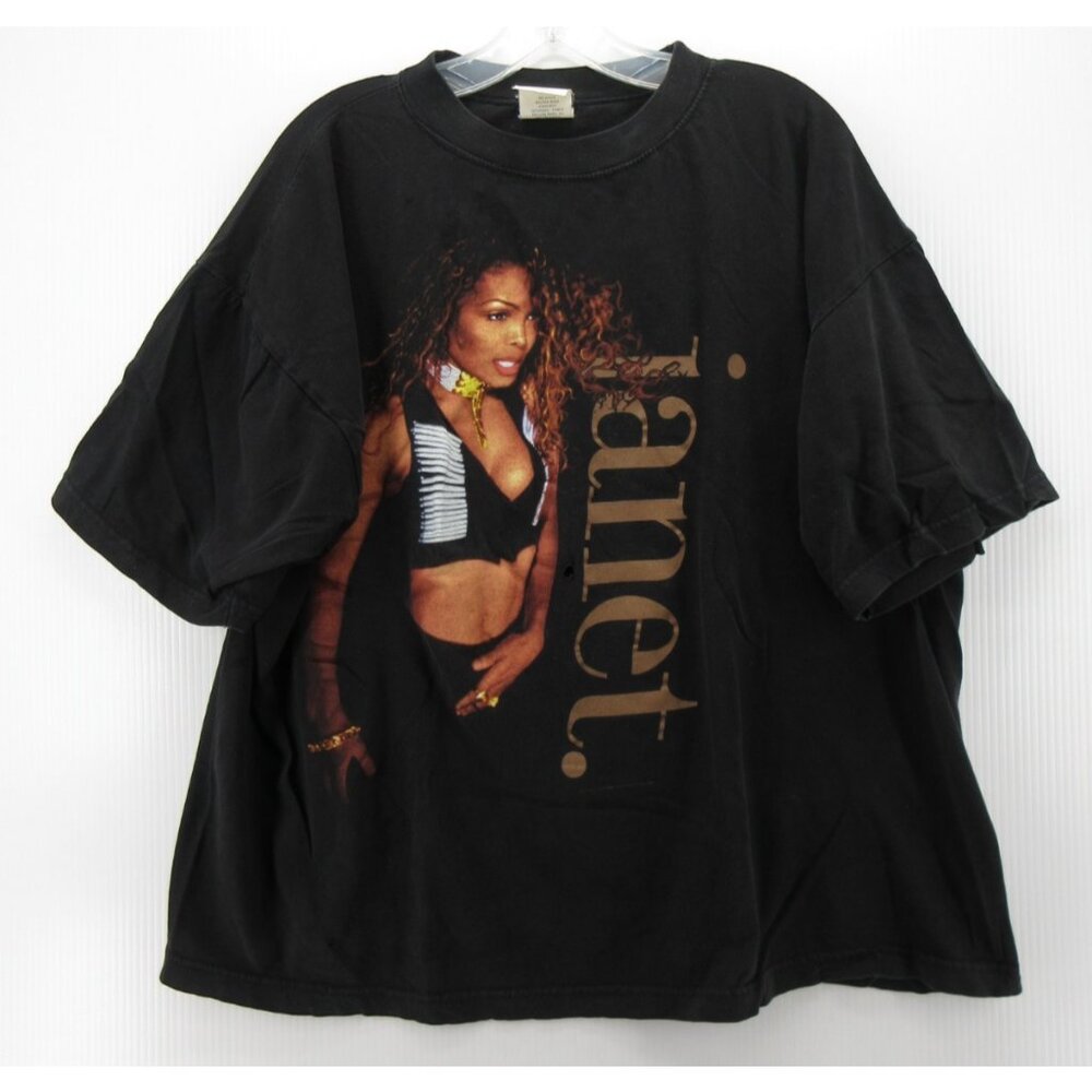 VINTAGE Janet Jackson Shirt XL 1993-94 New York MSG New Years Tour *